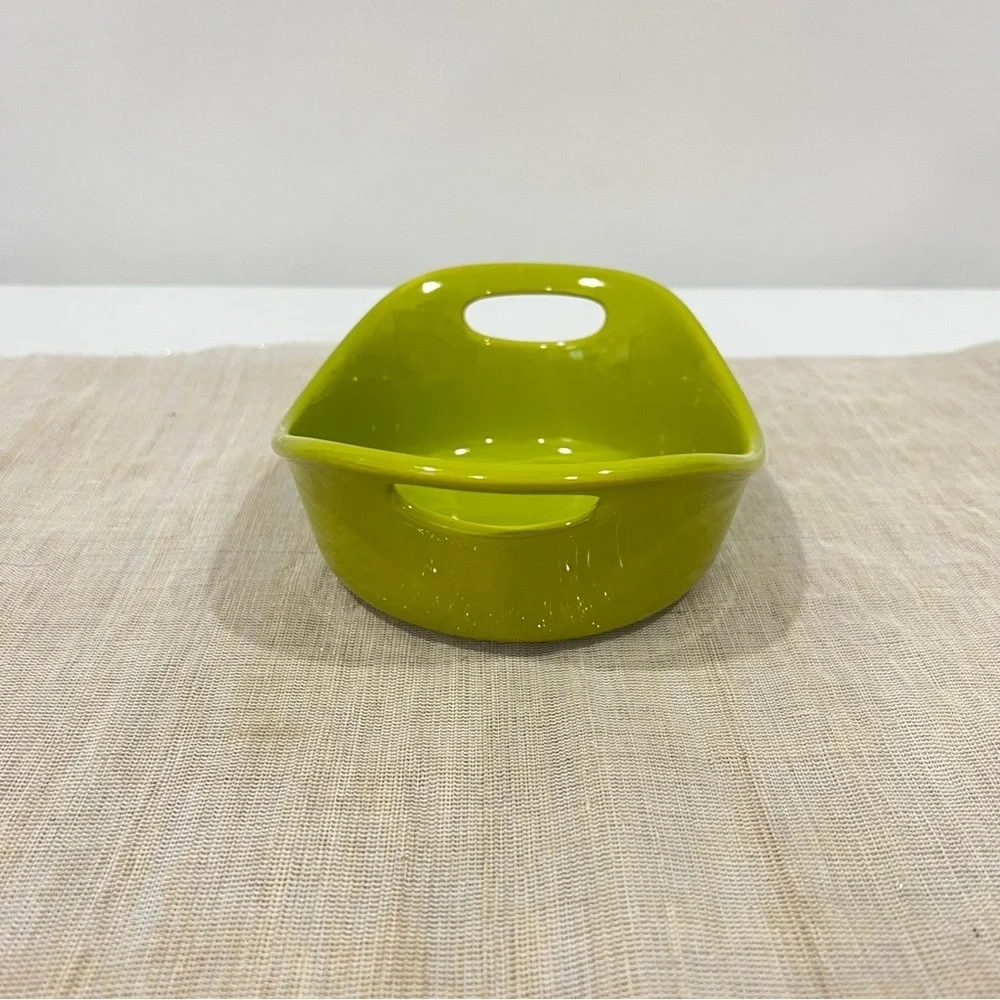 Rachel Ray Small Casserole 12 Oz. Lime Green Ceramic Serving Bowl Bakeware